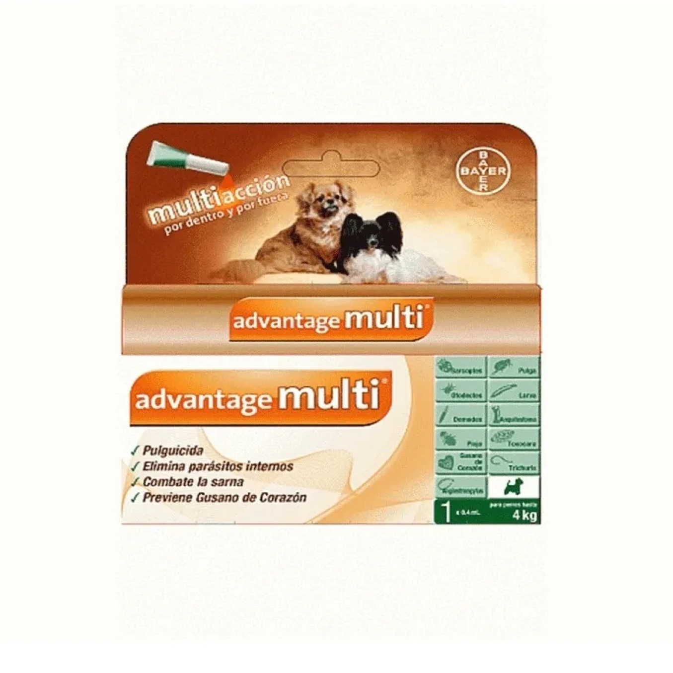 Advantage Multi Perro - Antipulgas Parasitos Sarna Advantage Multi Perro - Antipulgas Parasitos Sarna